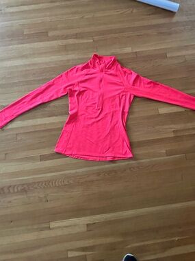Under Armour Neon Pink Half-Zip Performance Top